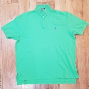 Ralph Lauren Men's Green/Purple Polo Shirt